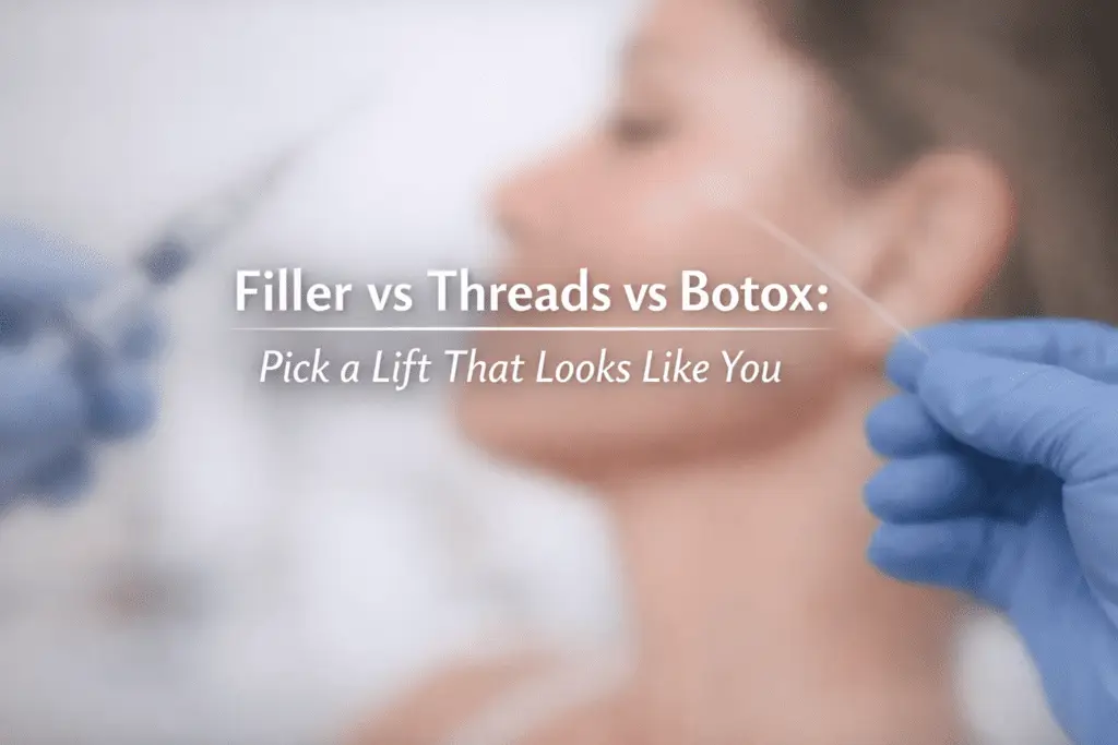 filler vs threads vs botox