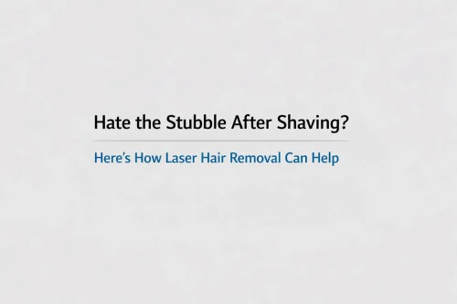 Laser hair removal solution for eliminating stubble after shaving