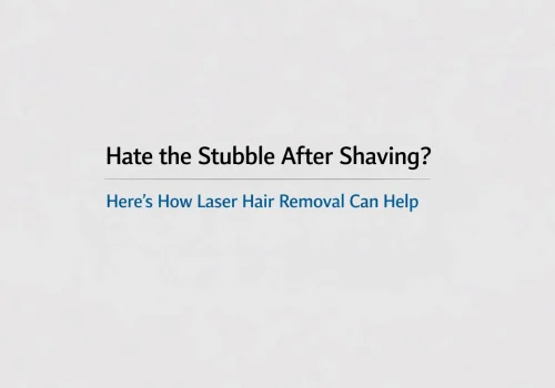 Laser hair removal solution for eliminating stubble after shaving